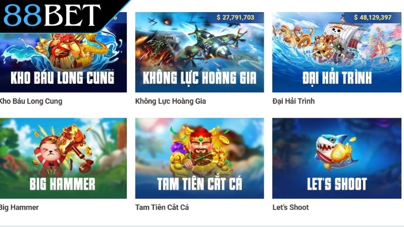 Bắn Cá 88Bet - Đại Dương Bao La Săn Cá Đa Dạng Và Bí Ẩn Điểm danh những siêu phẩm bắn cá 88Bet được yêu thích