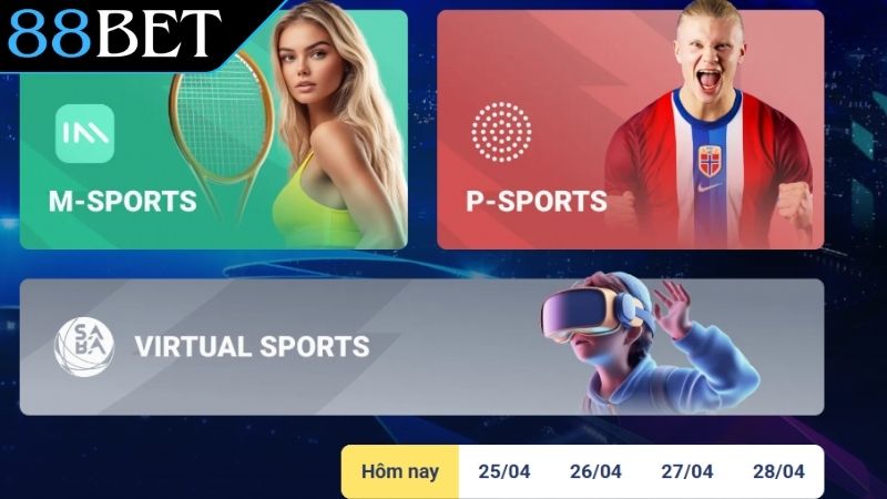 Thể Thao 88Bet - Sảnh Chơi Cá Cược Đa Dạng Và Hấp Dẫn Lý do thể thao 88Bet luôn thu hút đông đảo bet thủ